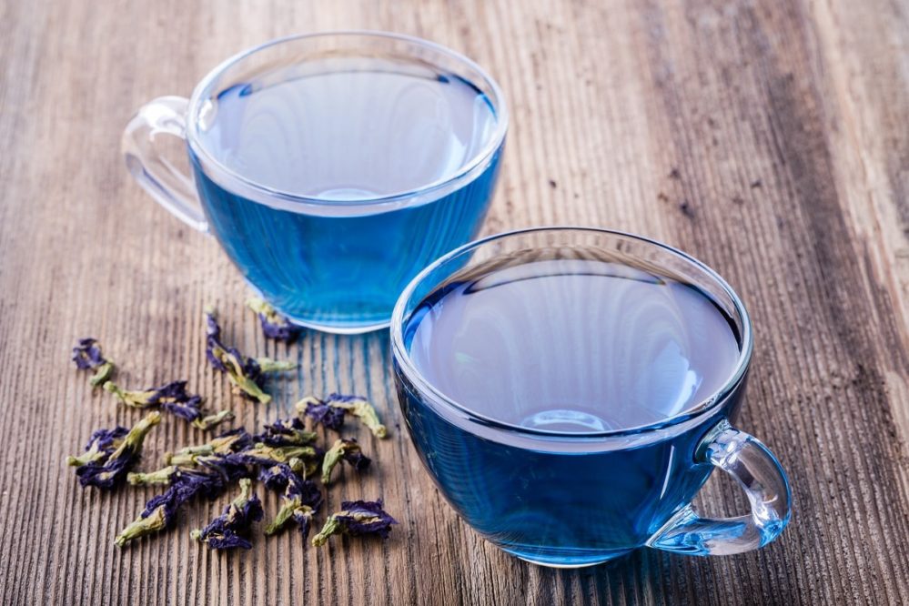 Niebieska herbata podbija Instagram. Czy kolor naparu z klitorii ternateńskej jest jej jedyną zaletą?